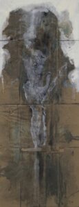 S/T. Oleo sobre cartón 169x66 cm.