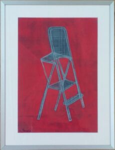 Escalera Roja Tmixte papier 30x21 cm. 2016