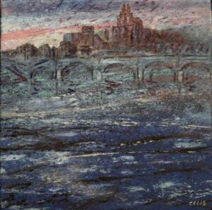 San Vicente, 2004. Óleo sobre lienzo. 48 x 48 cm.