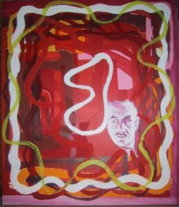 Tomás Mann, 2000. Acrílico y óleo sobre tela. 105 x 90 cm.