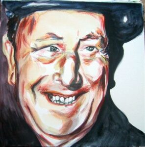 Don Pepe, 2004. Acuarela sobre papel. 24 x 24 cm.