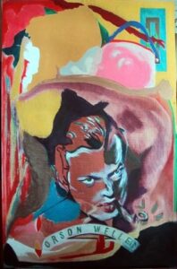 O. Welles. 2006. Acrílico y óleo sobre tabla. 100 x 65 cm.